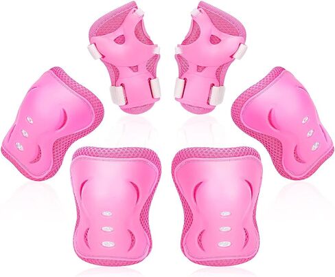 Kids/Youth Knee Pads Elbow Pad Wrist Guards Protective Gear Set, for Child Roller Skates, Cycling Bike, Skateboard, Inline Skatings, Scooter Riding, BMX Bike, and Other Outdoor Sports Activities in Kuwait