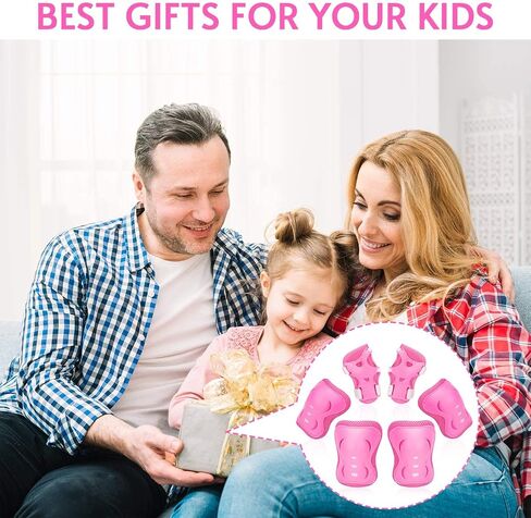 Kids/Youth Knee Pads Elbow Pad Wrist Guards Protective Gear Set, for Child Roller Skates, Cycling Bike, Skateboard, Inline Skatings, Scooter Riding, BMX Bike, and Other Outdoor Sports Activities in Kuwait