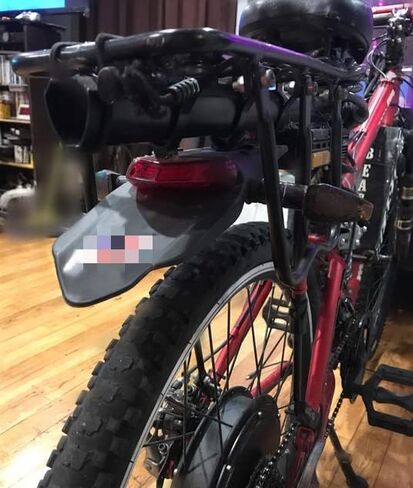 ZW Homeland Rear Fender Brake Tail Light LED Lamp Red with Bracket For Motorcycle Motocross Dirt Bike XR CRF KLX Enduro EXC Mountain Bike Stalls (Red Lens) in Saudi Arabia