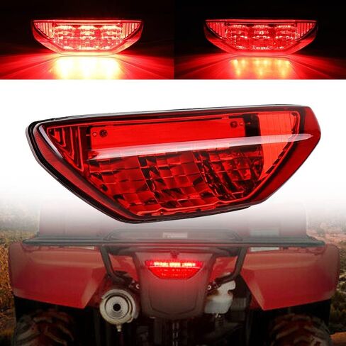 مصباح فرامل LED للدراجات النارية Cavauu ATV مقاوم للماء Honda TRX LED يستبدل # 33700-HN1-A71 متوافق مع Honda TRX 250 300 400EX Rancher 420 TRX400X 500 700 (قطعة واحدة) (أسود) in Kuwait