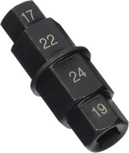 أداة المحور السداسي لعجلة المحور الأمامي للدراجات النارية، 12 14 17 19 22 24 مم 6 في 1 للدراجة النارية أداة محول مأخذ التوصيل لمحور المغزل 3/8 بوصة in Kuwait