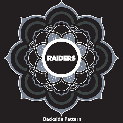 Littlearth womens NFL Las Vegas Raiders Sheer Caftan with Flower Design, Team Color, One Size in Saudi Arabia