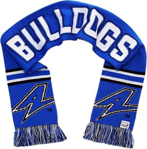 UNC Asheville Scarf - UNC Asheville Bulldogs Knitted in Saudi Arabia