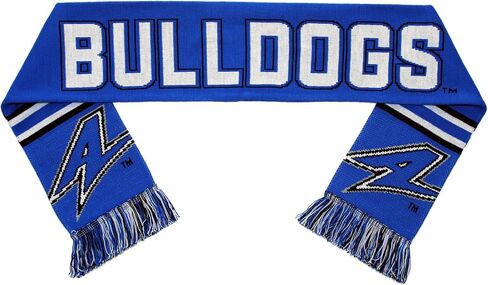 UNC Asheville Scarf - UNC Asheville Bulldogs Knitted in Saudi Arabia