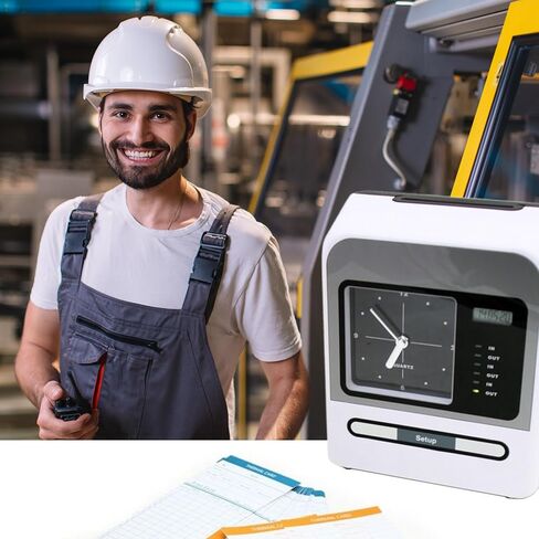 100 قطعة من بطاقات الوقت ذات الوجهين للموظفين - أوراق شهرية ساعة زمنية للموظفين، أوراق زمنية يومية شهرية للموظفين، بطاقات وقت حضور الموظفين كل أسبوعين (ليست بطاقات حرارية) in Kuwait