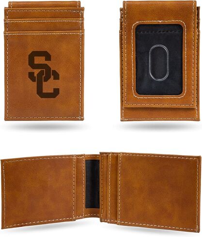 Rico Industries NCAA Laser Engraved Front Pocket Wallet - Compact/Comfortable/Slim in Saudi Arabia