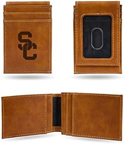 Rico Industries NCAA Laser Engraved Front Pocket Wallet - Compact/Comfortable/Slim in Saudi Arabia