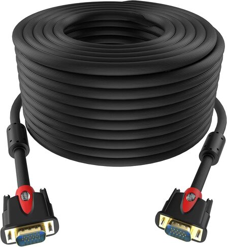 VGA to VGA Cable HD15 Monitor Cable with Ferrites Male to Male-50 Feet in Saudi Arabia