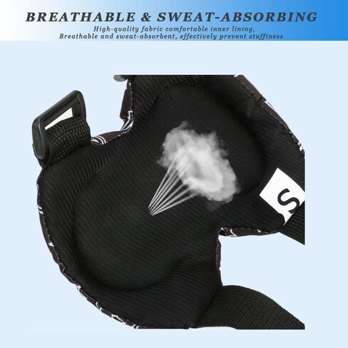 معدات السلامة للأطفال من عمر 2 إلى 7 سنوات، وسادات الركبة والكوع وواقي المعصم 3 في 1 مجموعة معدات الحماية القابلة للتعديل للأطفال مع حقيبة برباط للتزلج على الجليد وركوب الدراجات والتزلج in Kuwait