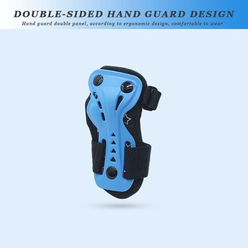 معدات السلامة للأطفال من عمر 2 إلى 7 سنوات، وسادات الركبة والكوع وواقي المعصم 3 في 1 مجموعة معدات الحماية القابلة للتعديل للأطفال مع حقيبة برباط للتزلج على الجليد وركوب الدراجات والتزلج in Kuwait