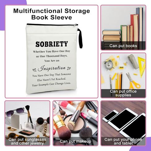 هدايا الرصانة غلاف الكتاب غلاف الكتاب القراء هدايا التعافي من الإدمان حقيبة حامي الكتاب للأغلفة الورقية هدايا AA الرصانة للنساء محبي الكتب قارئ دودة الكتب هدايا عيد الميلاد in Kuwait