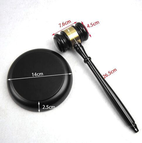 مجموعة مكعبات المطرقة الخشبية، مطرقة مزاد خشبية للقاضي لبيع مزاد المحامي (كما هو موضح) in Kuwait