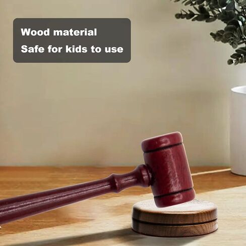 5pcs 10.92cm/4.3in Judge Gavel Wooden Judge Costume Cosplay Props Adult Mini Auction Lawyer Judge Gavel in Saudi Arabia