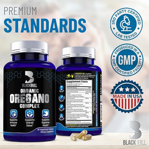 مكمل بلاك بول المتطور للأوريجانو والثوم - الثوم الأسود، مستخلص أوراق الزيتون. كبسولات زيت الحبة السوداء العضوية - دعم المناعة ومكمل صحة الجهاز الهضمي. كبسولات زيت الأوريجانو العضوية in Kuwait