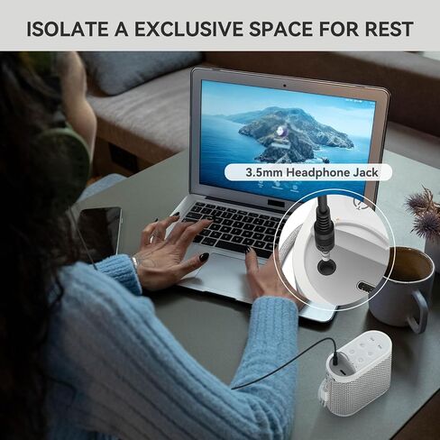 Mini Portable Sound Machine for Sleeping w/ 21 Relaxing Sounds & Headphone Jack & Memory & Timer, Travel White Noise Sound Machine for Sleep,Travel,On the Go,Office, Sleep Aid for Adults,Baby in Saudi Arabia