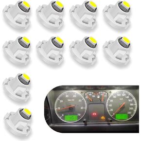 10 PCS Car T4.2 Instrument Table Lamp, 12V 150LM 3030-1SMD 360-degree All-round Lighting LED Super Bright Indicator, IP65 Waterproof Modification Accessories, Suitable for Most Cars (Ice Blue)