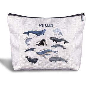 Sea Turtle Makeup Bag- Sea Turtle Gifts for Turtle Lovers Women Girls Friends, Turtle Cosmetic Bag for Purse Travel Bag, Turtle Zippered Bag for Women
