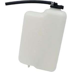 DAT AUTO PARTS Coolant Recovery Tank Radiator Overflow Bottle Reservoir With Cap Replacement For 1995-2004 Toyota Tacoma Pickup Truck White Textured Plastic TO3014108 164700C011