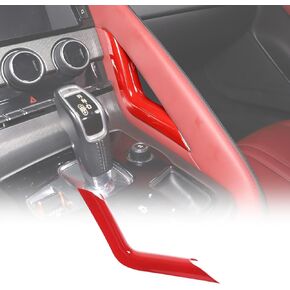 Daeiclru Center Console Gear Shift Panel Side Trim Cover Compatible with Jaguar F-Type 2013-2024, ABS Car Gear Shift Right Side Trim Strip, Interior Accessories (Carbon Fiber Pattern)