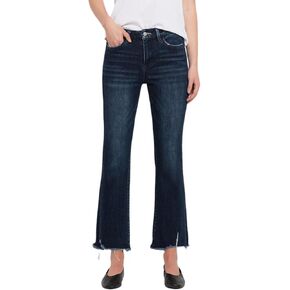 Flying Monkey High Rise Kick Flare Jeans Dark Blue