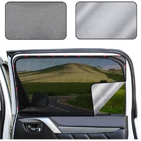 XCBYT Car Window Shades - 4 Pack Side Window Sun Shade Breathable Car Mesh Window Cover 95% Heat and UV Protection Car Curtains for Baby Sleeping Camping Breastfeeding
