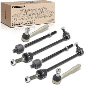 A-Premium Set of 6, Front Sway Bar Link, Inner Outer Tie Rod End, Compatible with Mercedes-Benz S400 2010-2013, S550 2007-2013, S600 2007-2011, S63 AMG 2008-2013, S65 AMG 2007-2009