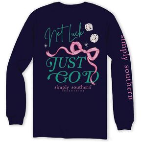 ببساطة الجنوب ليس الحظ، فقط الله - النرد - القوس الوردي - الأكمام الطويلة للبالغين in Kuwait