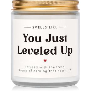 Promotion Gifts for Women Men, Funny Gifts for Promoted Ideas - Lavender Scented Candles, Congratulations Gift for Job Promotion, Promotion Gift for Family Friend Coworker