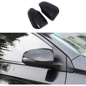 ruihe 2pc Carbon Fiber Color ABS Rearview Mirrors Cover Trim Fit for Toyota Corolla 2014-2018，C-HR 2018-2021，Avalon 2013-2018，Venza 2013-2016