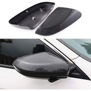 2pc Carbon Fiber Color Replacement Replace substitute displace Type Rearview Mirrors Cover Fit for Honda civic 2016-2020 / Compatible with Insight 2019-2022