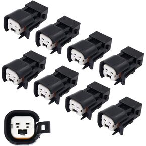 8pcs EV1 to EV6 EV14 Fuel Injector Adapter Connector Plug Compatible with Engine Harness EV1 to EV6 EV14 USCAR LS1 LS2 LS3 LSX LT1 Injector Swaps