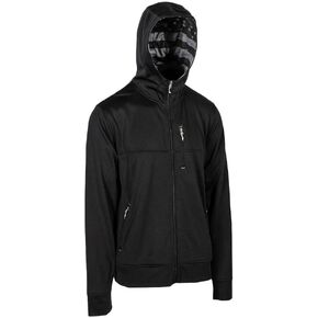 S A Men's Full-Zip Hoodie Sweatshirt - Classic Relaxed Fit, Lined Hood with Ribbed Cuffs & Waistband