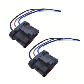 2PCS Coolant Fan Motor Connector Plug WPT-362-60 Compatiable with Ford Windstar Contour Mustang Taurus Thunderbird 1994-2002 Compatiable with 1994-1997 Ford Mercury Cougar Sable Mystique Wire Harness