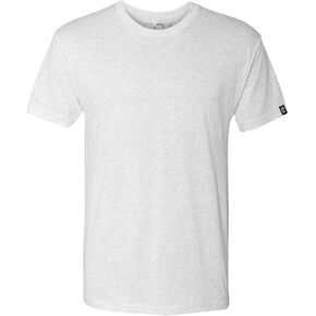 Men's Tri-Blend Soft Wash Jersey Crew Neck Everyday Plain & Heather T-Shirts (Regular - 3XL Sizing)