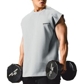 maytopia Men's Workout Tank Tops Gym Sleeveless Muscle T-Shirts Quick Dry Athletic Tank Running Beach Shirts