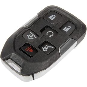 Dorman 92037 Keyless Remote Case Repair Compatible with Select Chevrolet/GMC Models, Black; Chrome