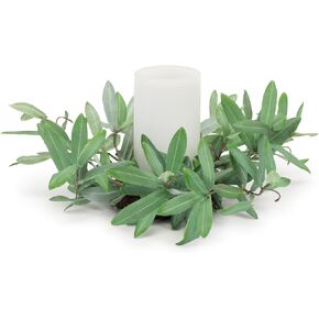 Melrose Olive Leaf Candle Ring, 12-inch Diameter