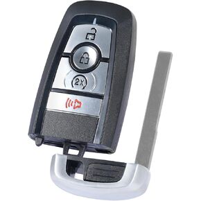 TOP-VIGOR Keyless Entry Remote Control Car Key Fob Replacement Compatible with Ford Edge Fusion Explorer Mustang 2017 2018 2019 2020, 315Mhz ID49 Chip 4 Button for M3N-A2C93142300