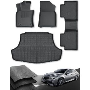 2024-2018 for Toyota Camry Floor Mats & Cargo Liner, for Camry Accessories Car Floor Mats All Weather Protection (Not Fit for Hybrid or AWD)