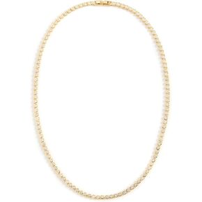 ADINA EDEN Women's CZ Bezel Tennis Necklace
