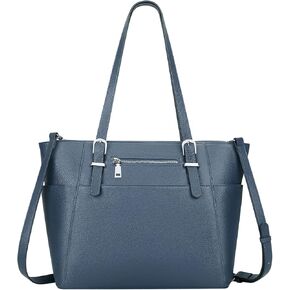 Over Earth Women Genuine Leather Handbags Tote Shoulder Bag with Multi Pockets