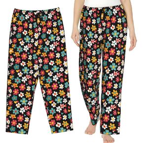 Women Pajama Pants Pjs Bottoms With Pockets Drawstring Sleep Lounge Pants For Women
