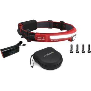 OPTIMAL VENTURES Liteband Multi-Beam Personal LED Headlamp (Carbon Fiber Color, PureHD 2500 Bundles)
