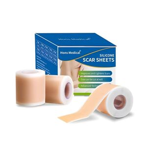 Have11 Silicone Scar Sheets (1.6"x 60" Roll-1.5M)，Silicone Scar TapeC-Section,Tummy Tuck,Keloid Scars，Reusable Silicone Scar Strip for Keloid