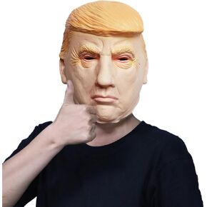 Halloween Candidate Trump Realistic Masks, Novelty Old Man Latex Mask, Cosplay Masquerade Headgear Costume for Themed Parties