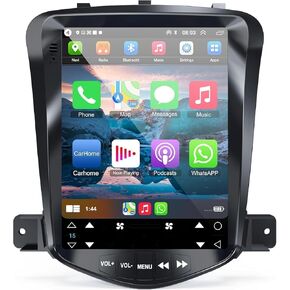4+64G Android 12 Car Stereo for Chevrolet Chevy Cruze 2009-2014, 10.4 Inch IPS Touch Screen Car Radio Upgraded with Wireless Carplay/Android Auto,GPS, WiFi, Bluetooth,FM, Support OBD2/DVR/DPS