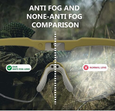 HUNTERSKY HTS anti fog Tactical Shooting Glasses men S57 Military eye pro Ballistic safety glasses range shooting eye Protection OSHA Law Enforcement in Saudi Arabia