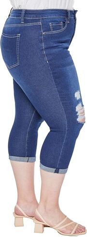 Royalty For Me Womens Women's Plus Size Essential Cuff Capri in Saudi Arabia