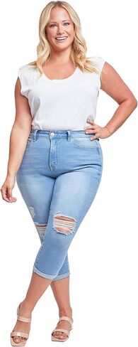 Royalty For Me Womens Women's Plus Size Essential Cuff Capri in Saudi Arabia