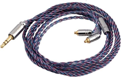 كابل Linsoul Tripowin Sirene 4 Core IEM، كابل بديل 24AWG OFC لشاشة الأذن، Audiophile (2pin-0.78mm، 3.5mm) in Kuwait